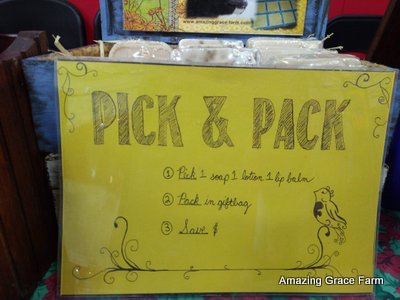 Amazing Grace Farm - Organza Gift Bags - Info Sign